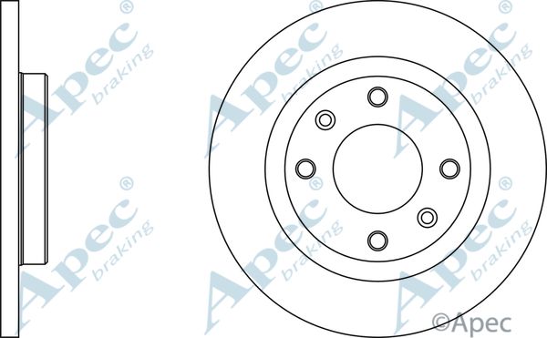 APEC BRAKING Jarrulevy DSK2974